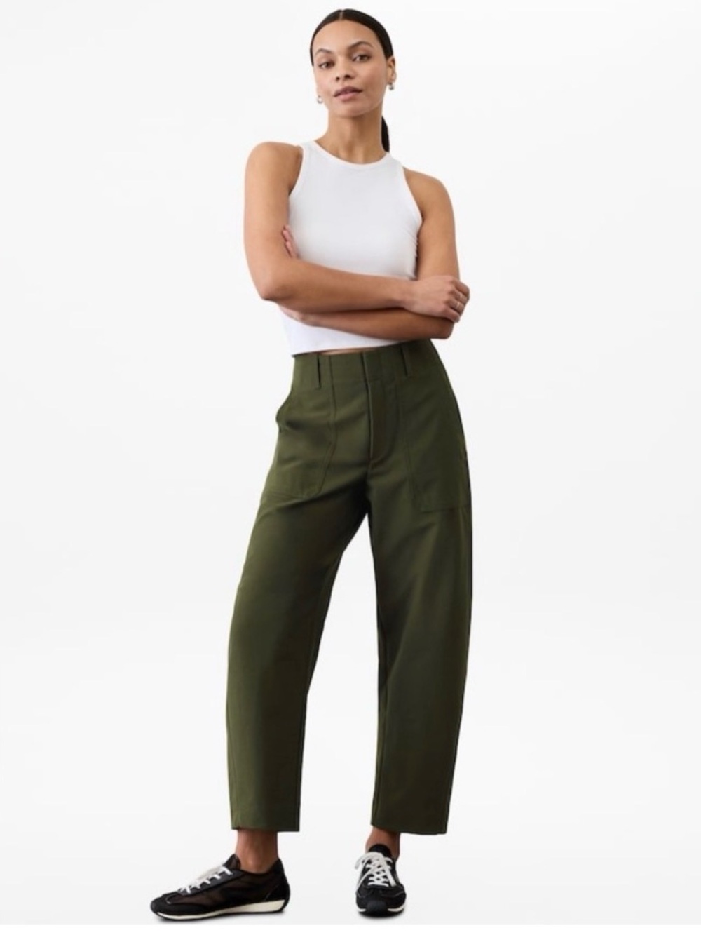 NWT Athleta Skyline Barrel leg pant, size 2P